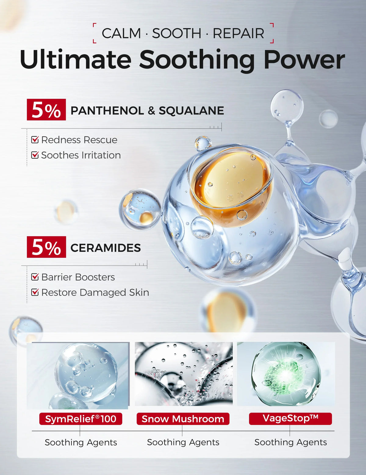 Vitamin B5 Serum – Hydrating, Soothing & Barrier Care Essence with Panthenol, Ceramides & Squalane for Sensitive Skin